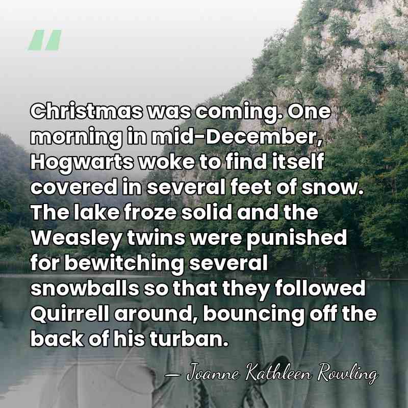 Christmas was coming. One morning in mid-December, Hogwarts woke to find itself&hellip; - Joanne Kathleen Rowling