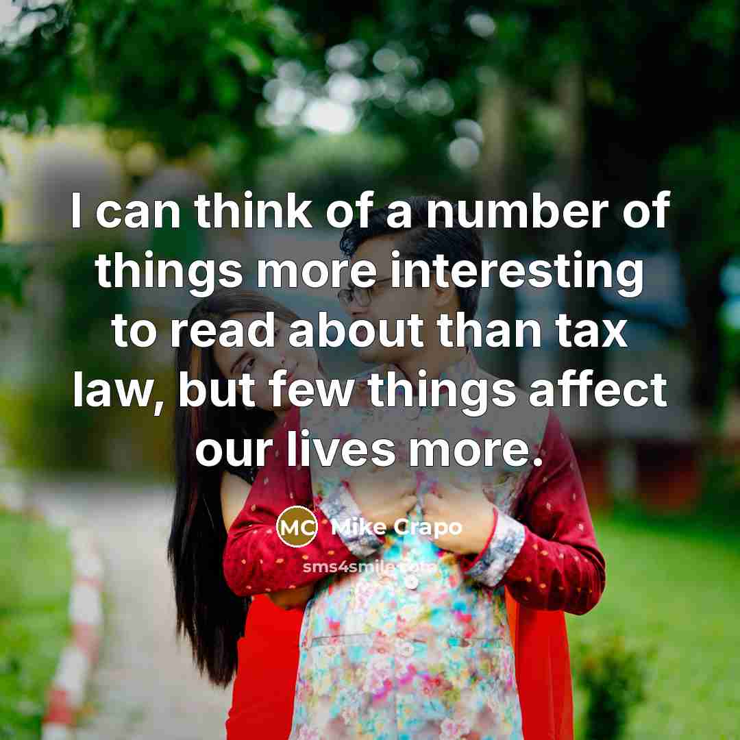 “I can think of a number of things more interesting…” quote by Mike Crapo