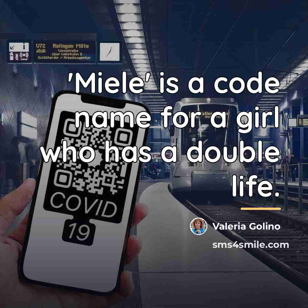 “'Miele' is a code name for a girl who has…” quote by Valeria Golino