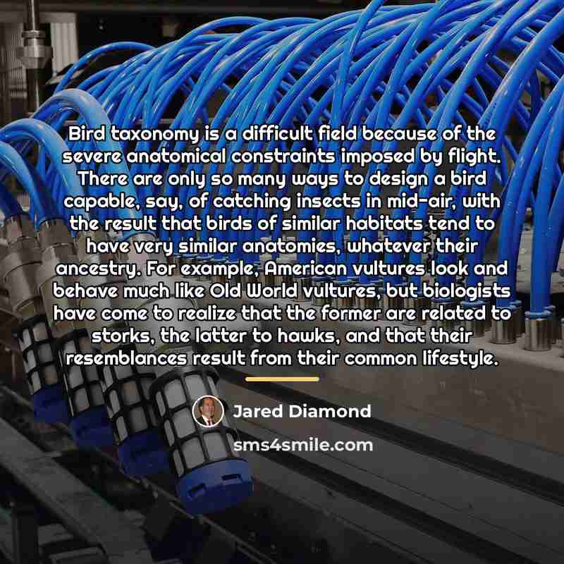 “Bird taxonomy is a difficult field because of the severe…” quote by Jared Diamond