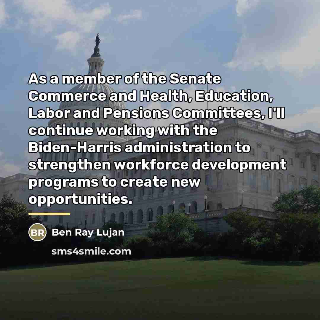 “As a member of the Senate Commerce and Health, Education,…” quote by Ben Ray Lujan