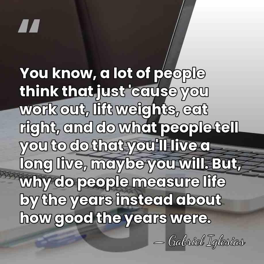 You know, a lot of people think that just 'cause you work&hellip; - Gabriel Iglesias