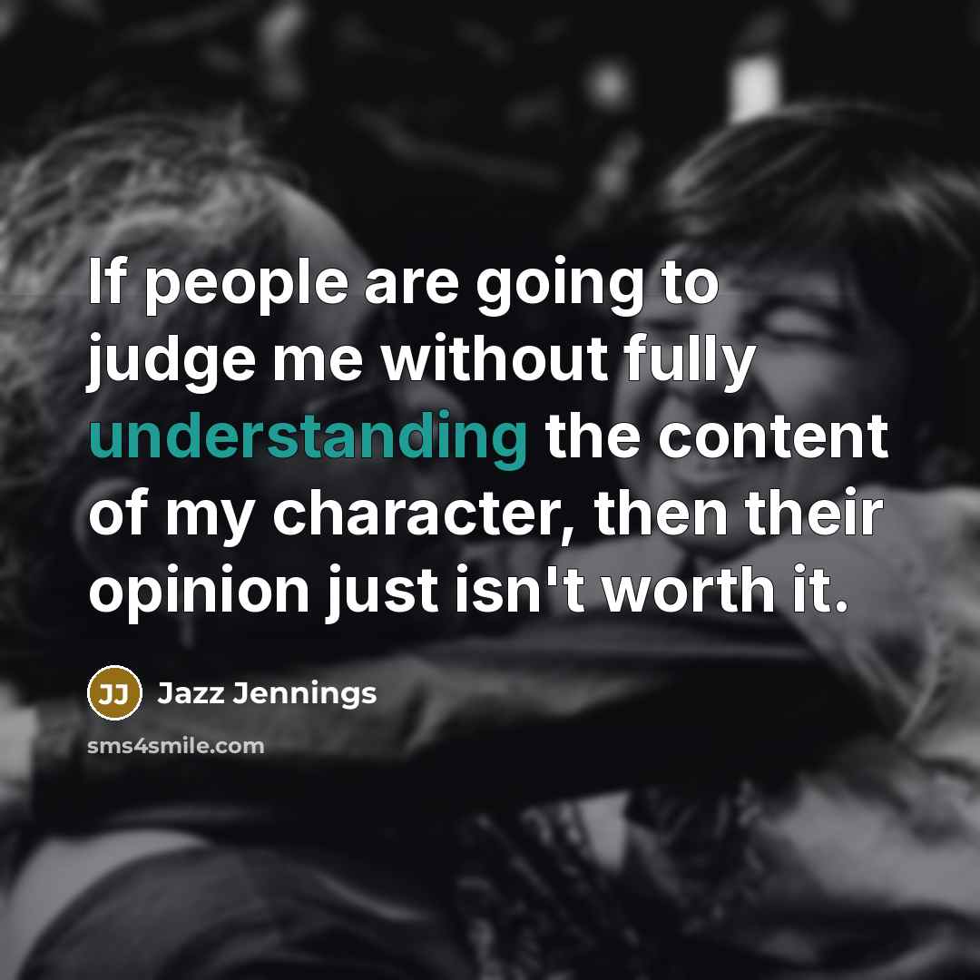 “If people are going to judge me without fully understanding…” quote by Jazz Jennings