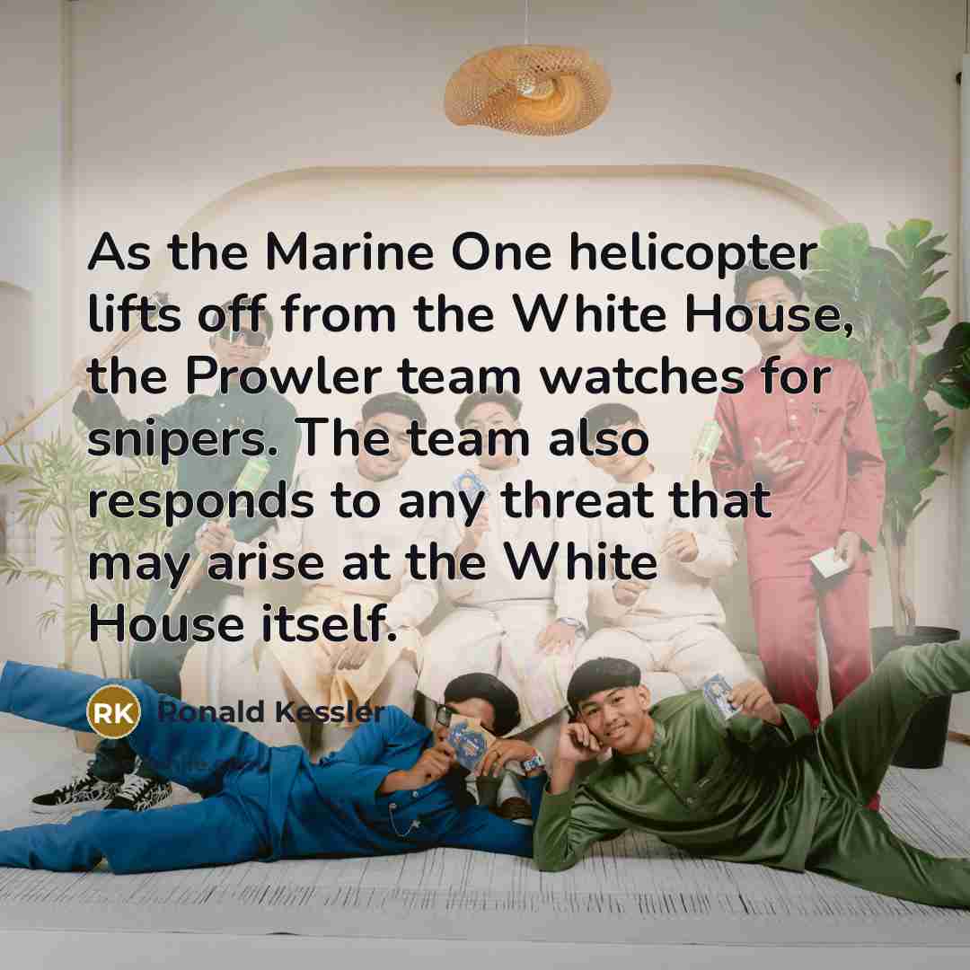 “As the Marine One helicopter lifts off from the White…” quote by Ronald Kessler