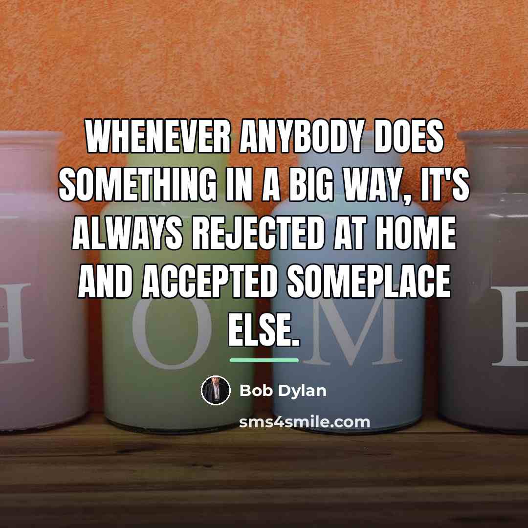 “Whenever anybody does something in a big way, it's always…” quote by Bob Dylan
