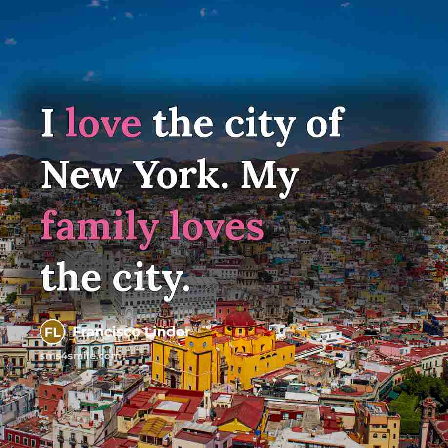 “I love the city of New York. My family loves…” quote by Francisco Lindor