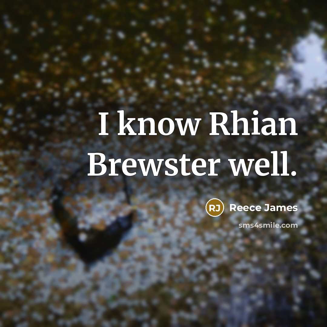 “I know Rhian Brewster well.…” quote by Reece James
