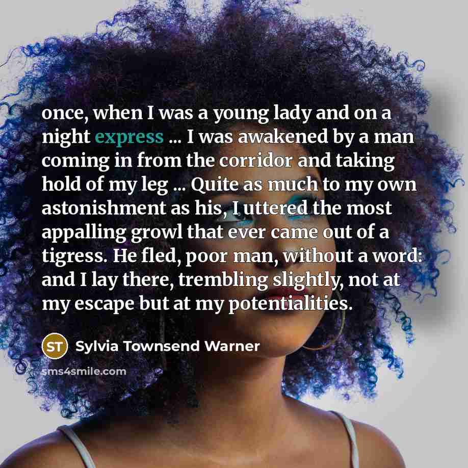 “once, when I was a young lady and on a…” quote by Sylvia Townsend Warner