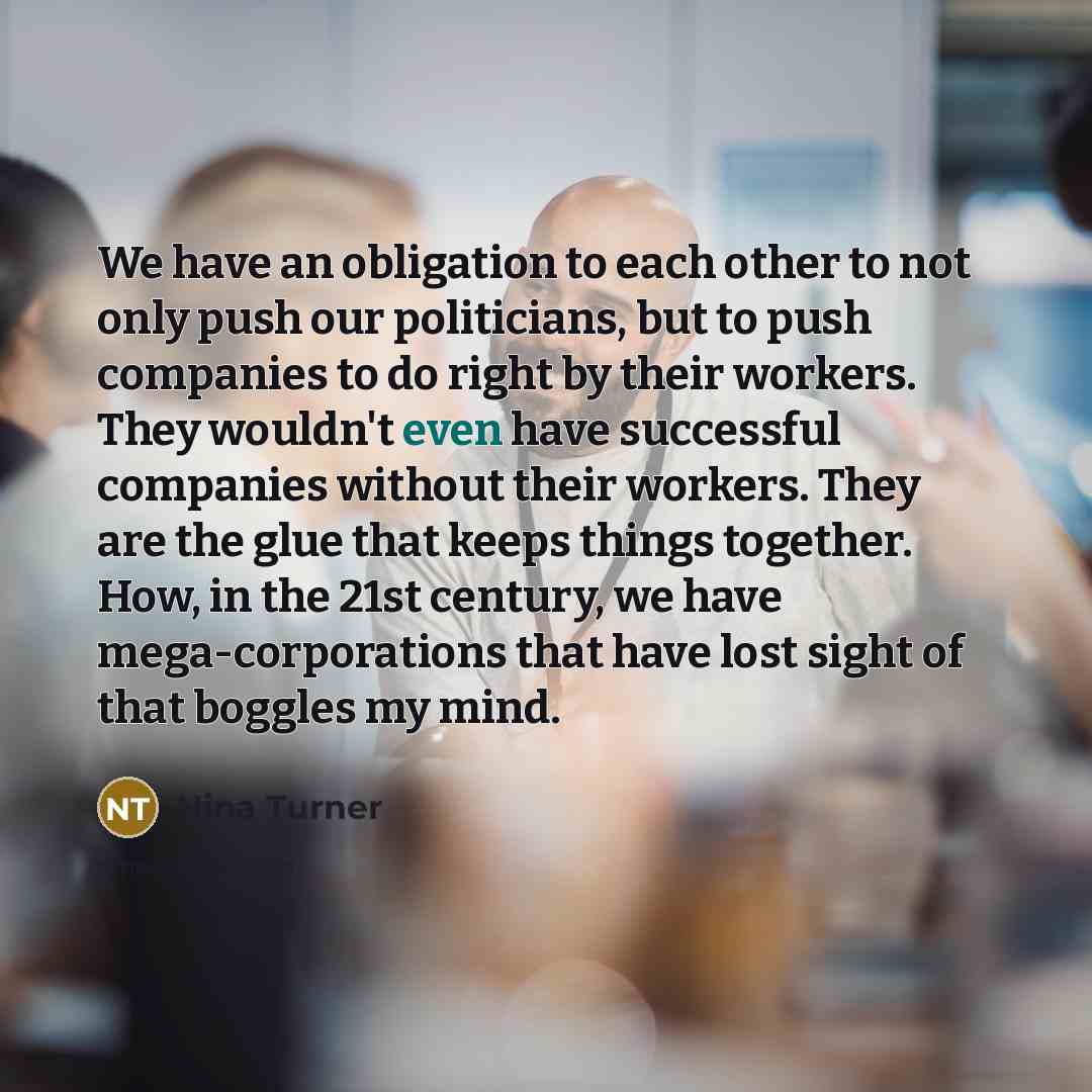 “We have an obligation to each other to not only…” quote by Nina Turner