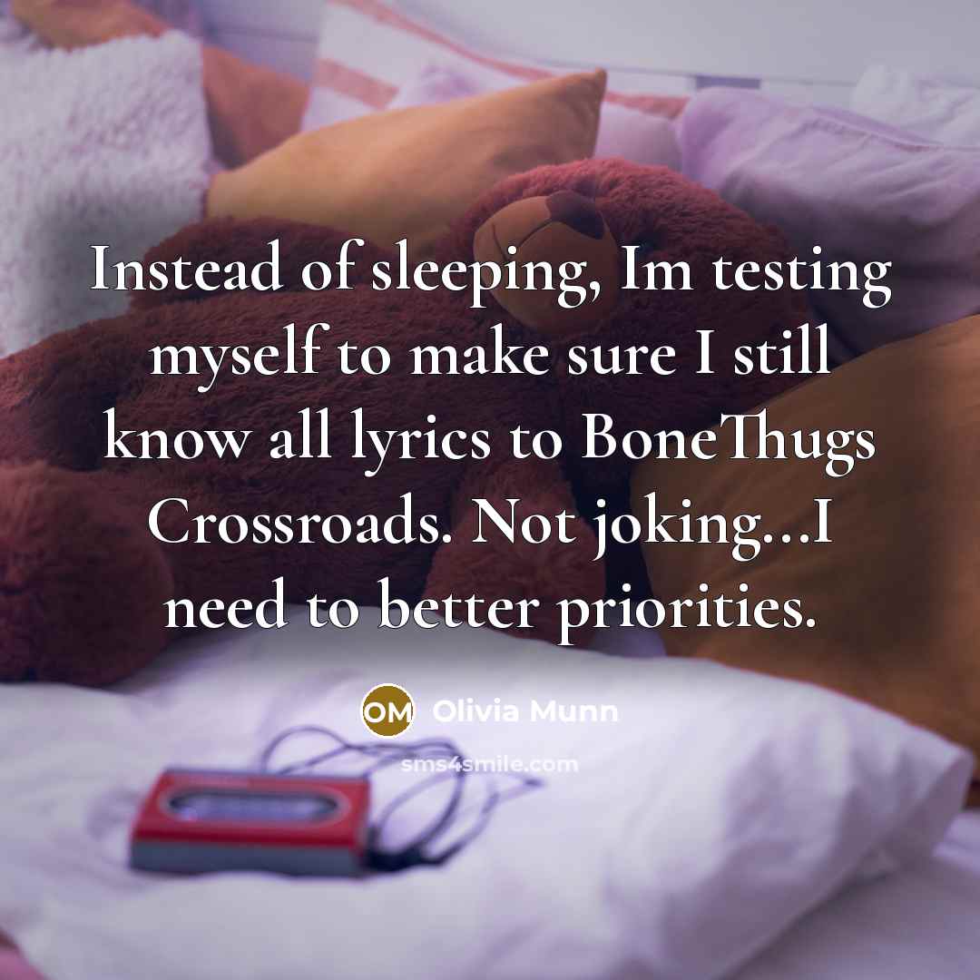 “Instead of sleeping, Im testing myself to make sure I…” quote by Olivia Munn
