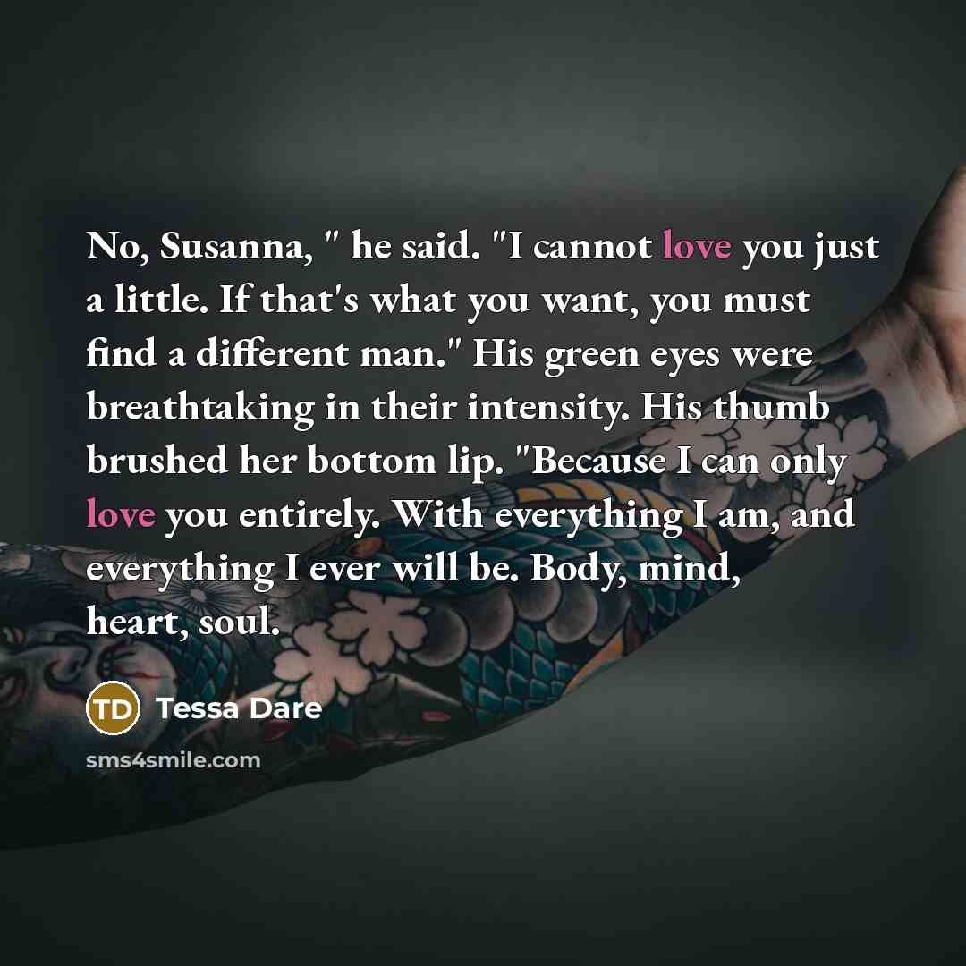 “No, Susanna, " he said. "I cannot love you just…” quote by Tessa Dare