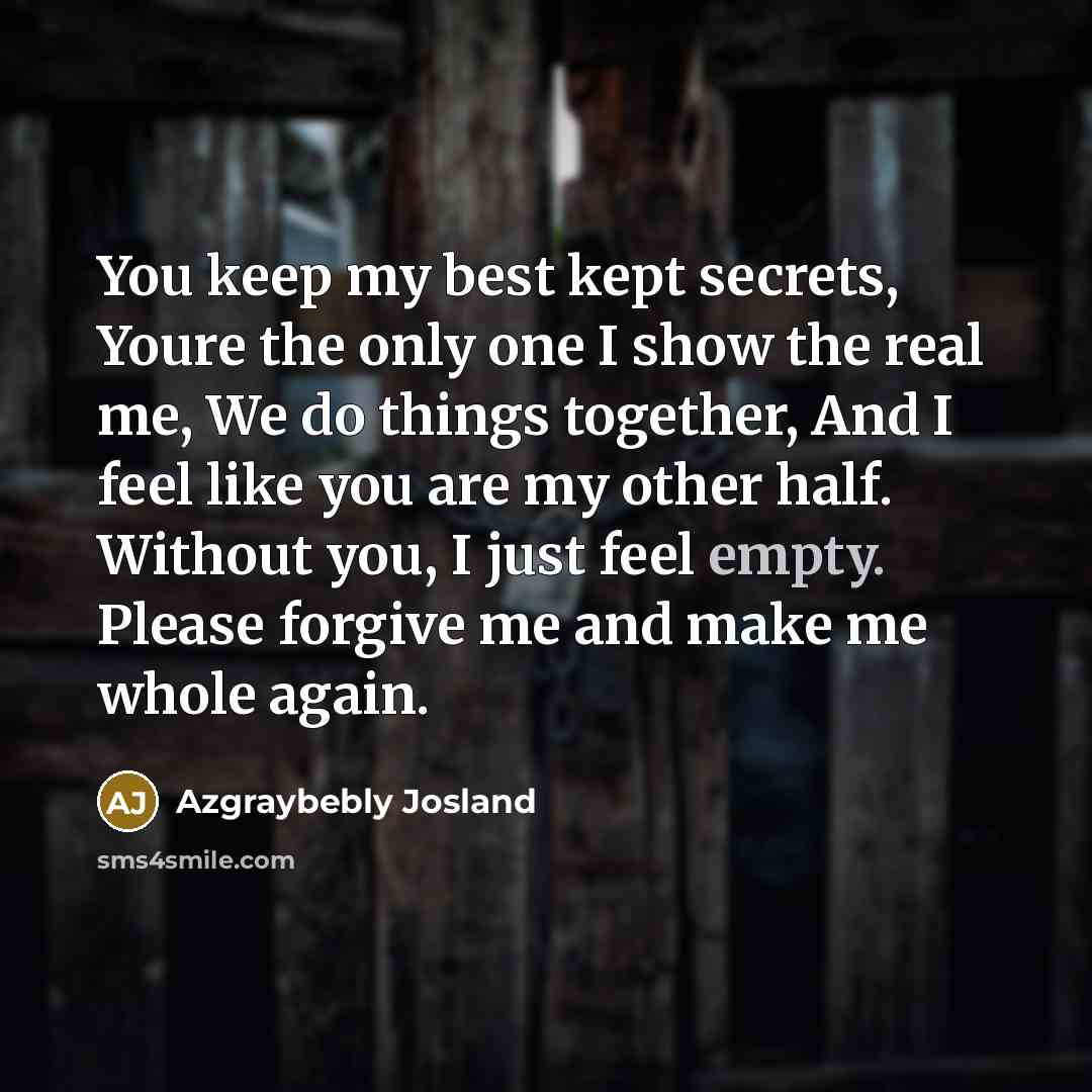 “You keep my best kept secrets, Youre the only one…” quote by Azgraybebly Josland
