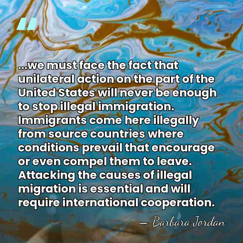 ...we must face the fact that unilateral action on the part of&hellip; - Barbara Jordan