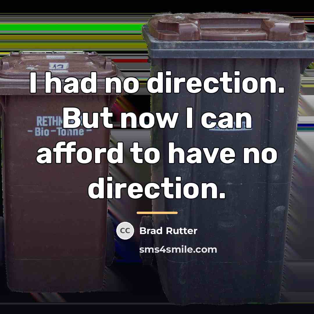 “I had no direction. But now I can afford to…” quote by Brad Rutter