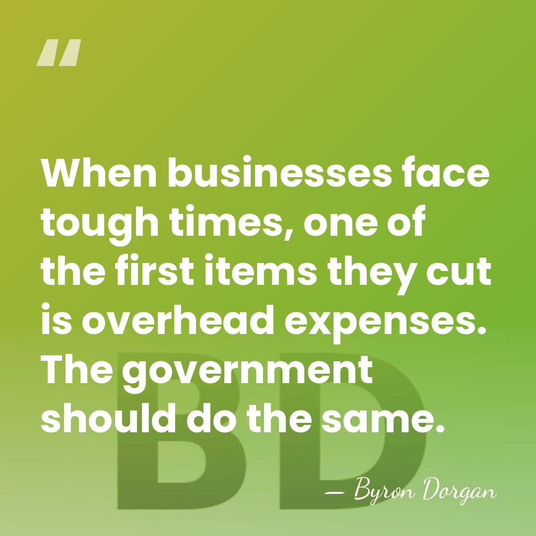 When businesses face tough times, one of the first items they cut&hellip; - Byron Dorgan