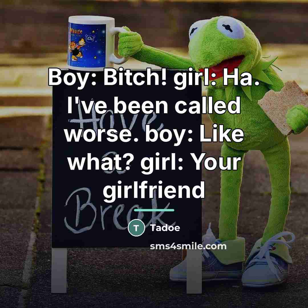 “Boy: Bitch! girl: Ha. I've been called worse. boy: Like…” quote by Tadoe