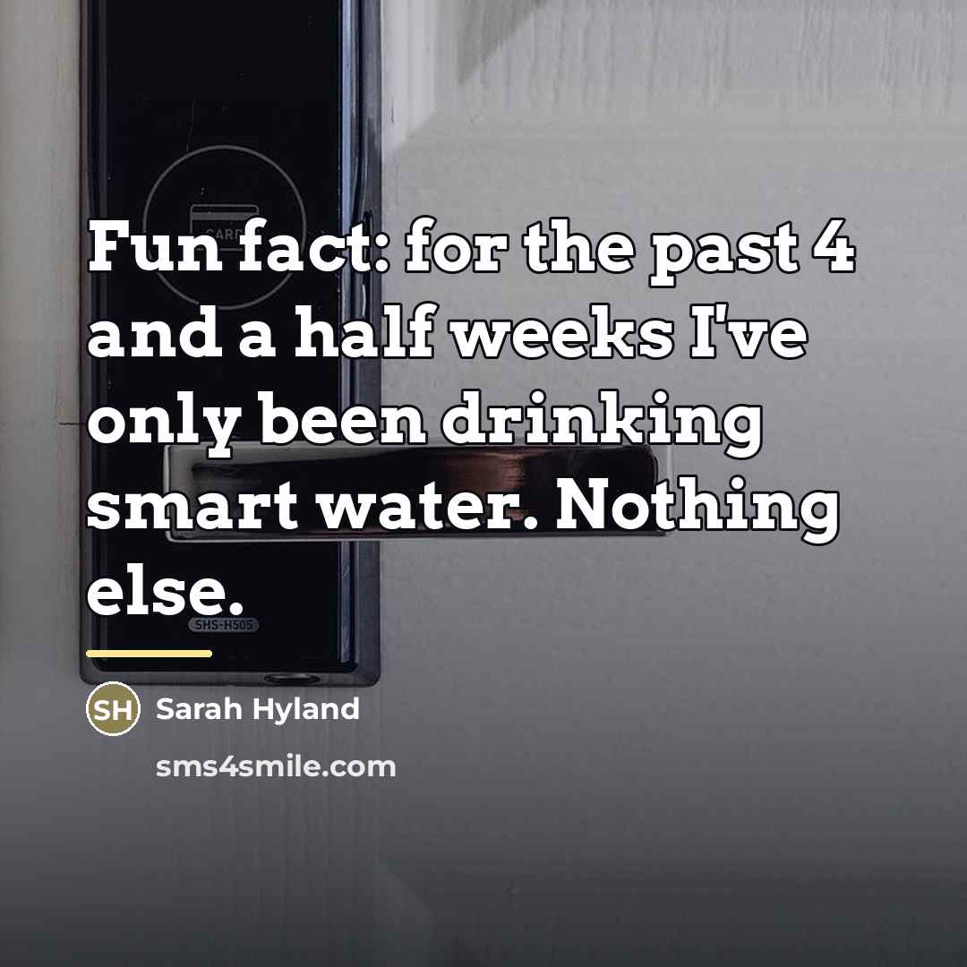 “Fun fact: for the past 4 and a half weeks…” quote by Sarah Hyland