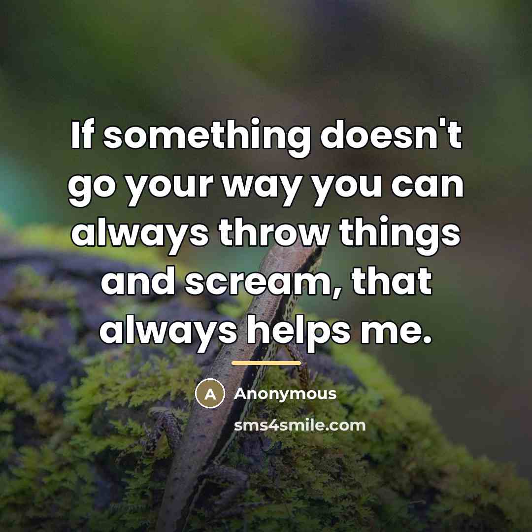 “If something doesn't go your way you can always throw…” quote by Anonymous