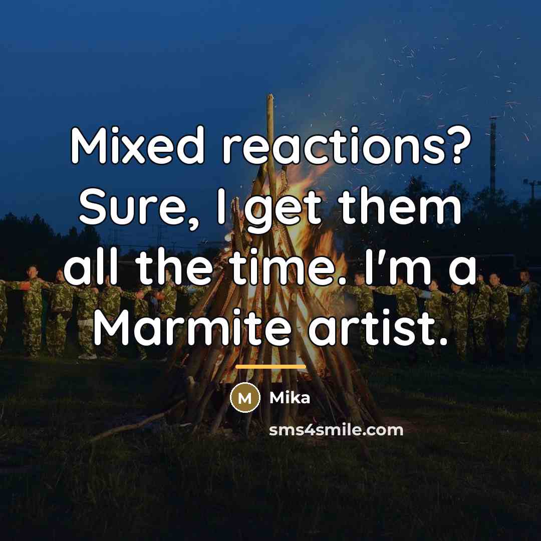 “Mixed reactions? Sure, I get them all the time. I'm…” quote by Mika