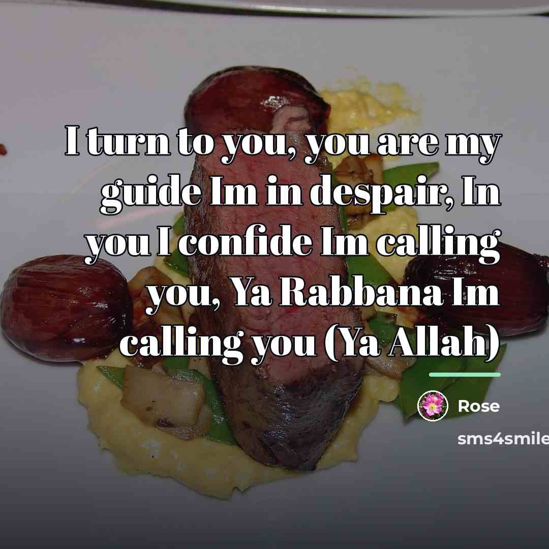 “I turn to you, you are my guide Im in…” quote by Rose