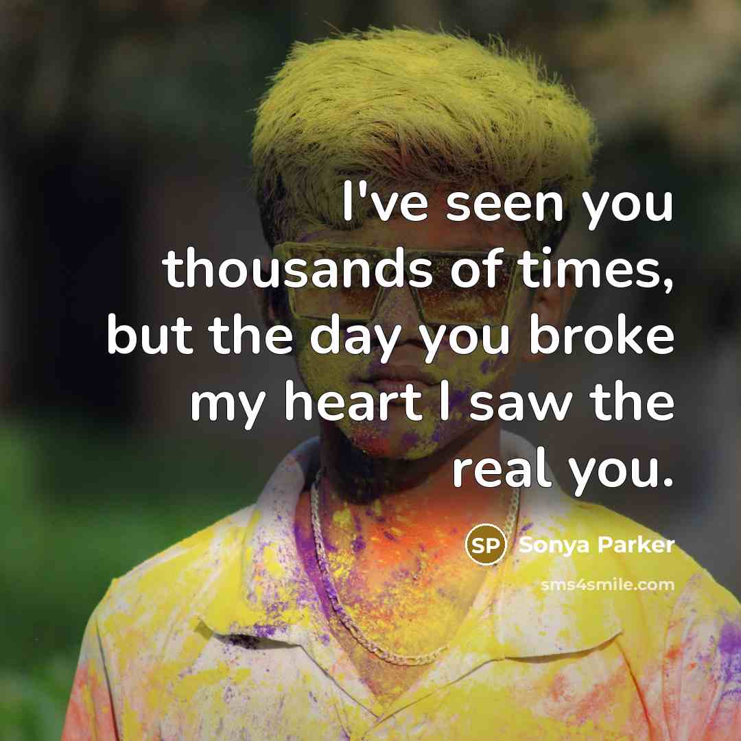 “I've seen you thousands of times, but the day you…” quote by SONYA PARKER
