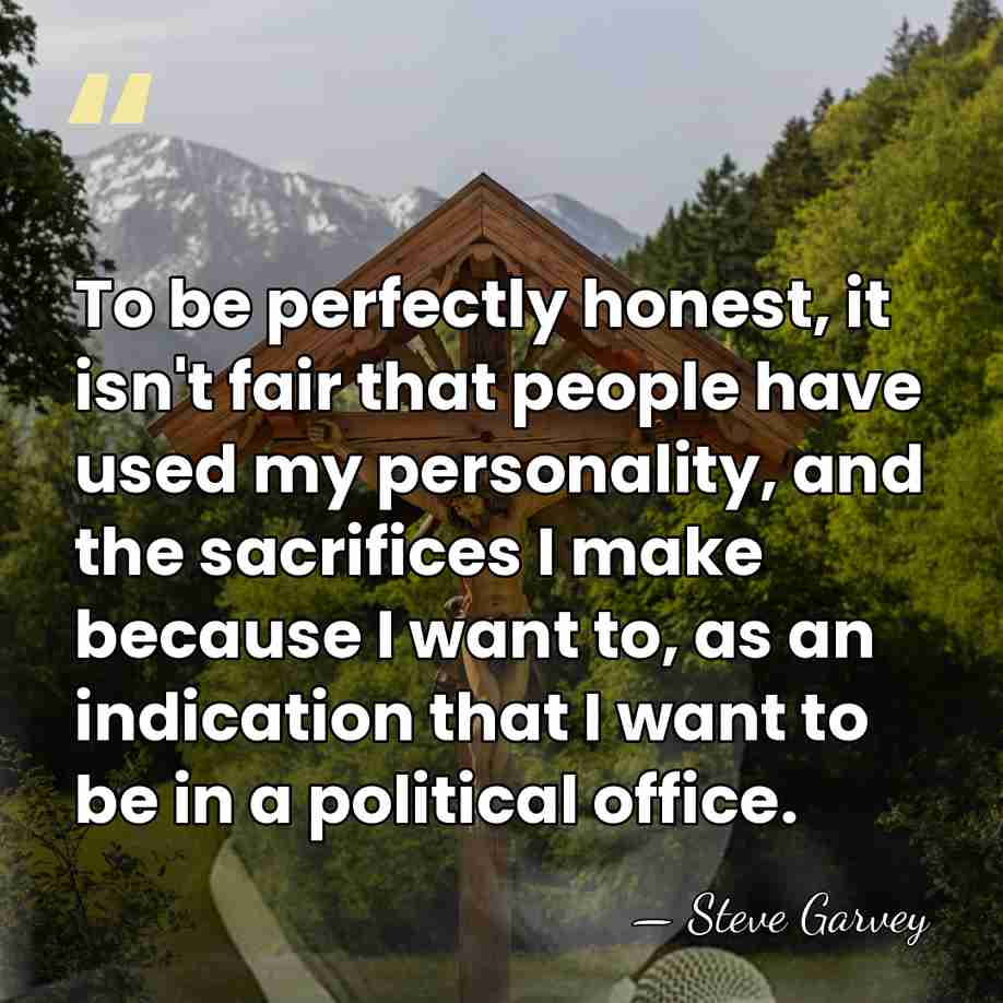 To be perfectly honest, it isn't fair that people have used my&hellip; - Steve Garvey
