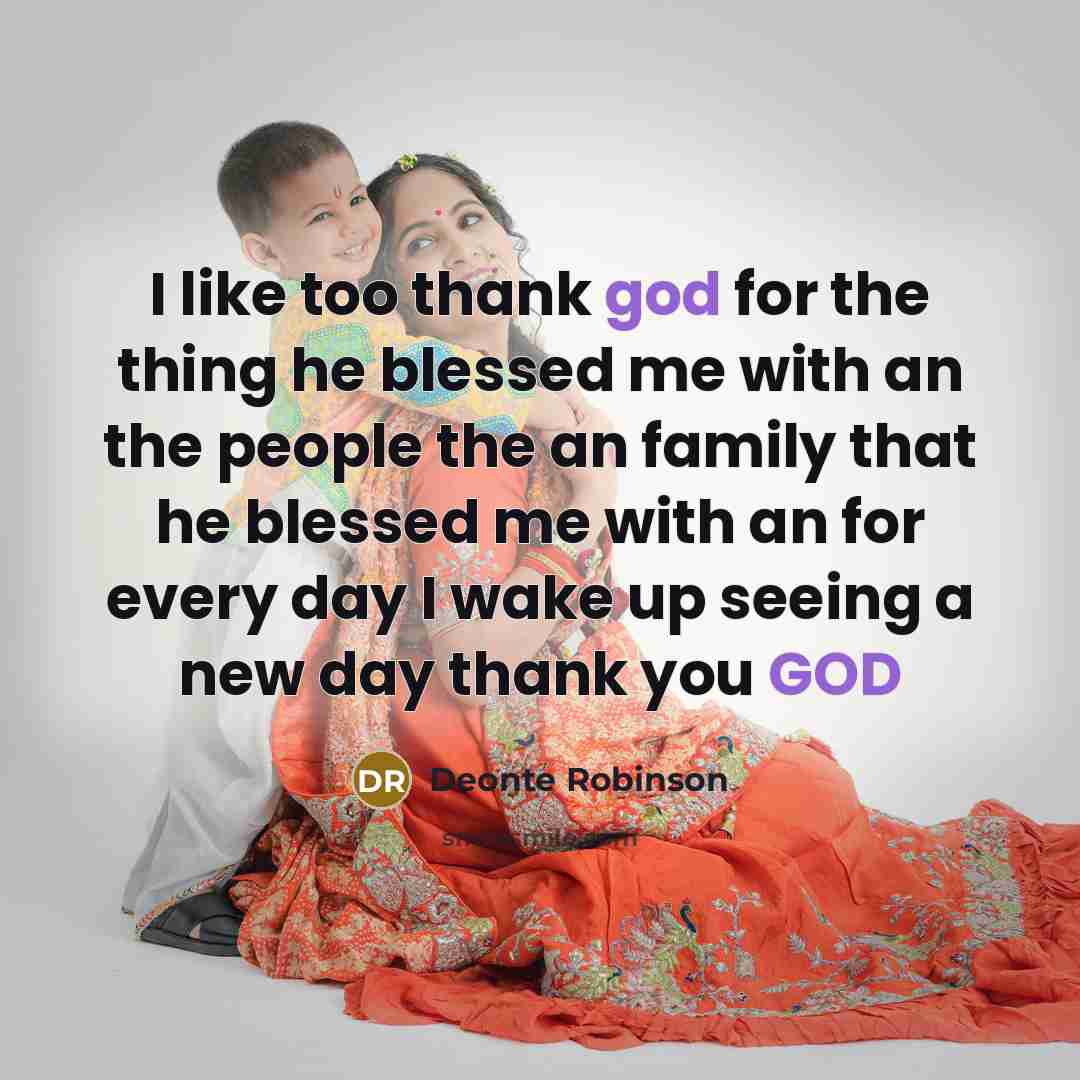 “I like too thank god for the thing he blessed…” quote by Deonte Robinson