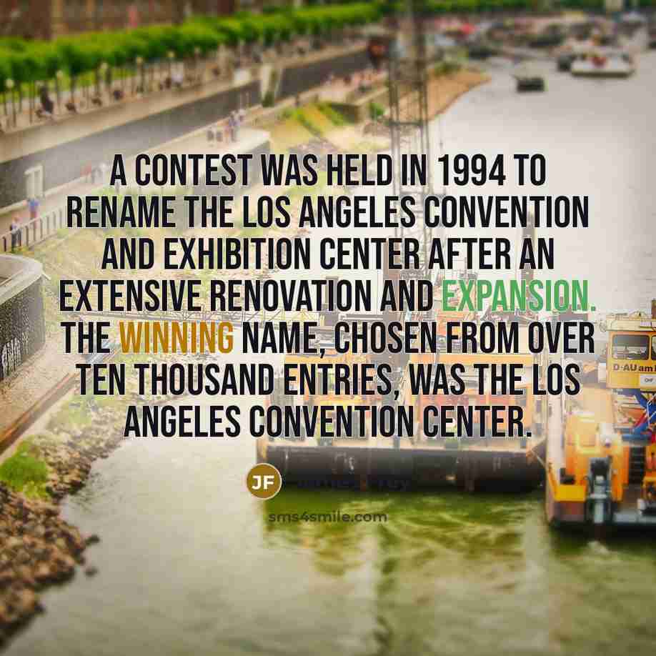 “A contest was held in 1994 to rename the Los…” quote by James Frey