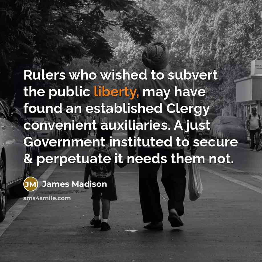 “Rulers who wished to subvert the public liberty, may have…” quote by James Madison