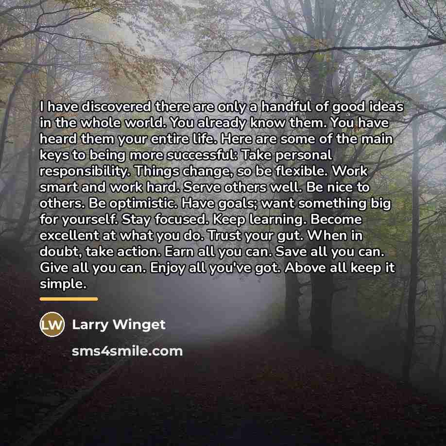 “I have discovered there are only a handful of good…” quote by Larry Winget
