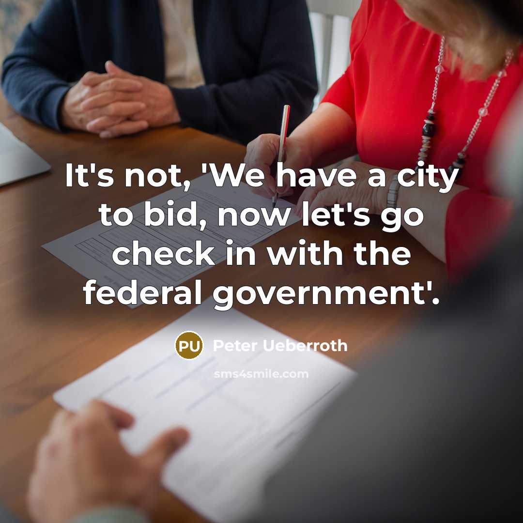 “It's not, 'We have a city to bid, now let's…” quote by Peter Ueberroth