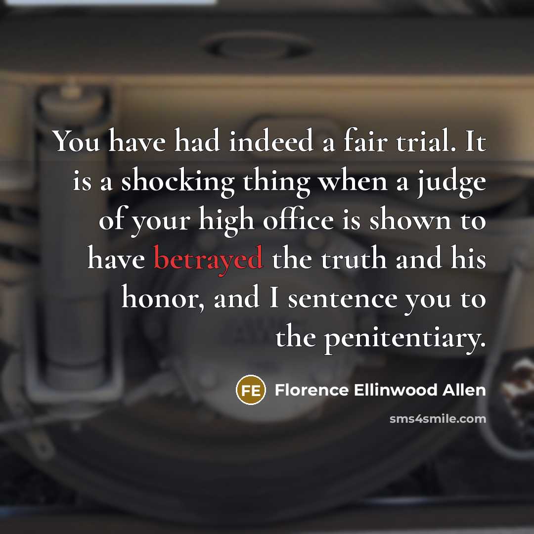 “You have had indeed a fair trial. It is a…” quote by Florence Ellinwood Allen