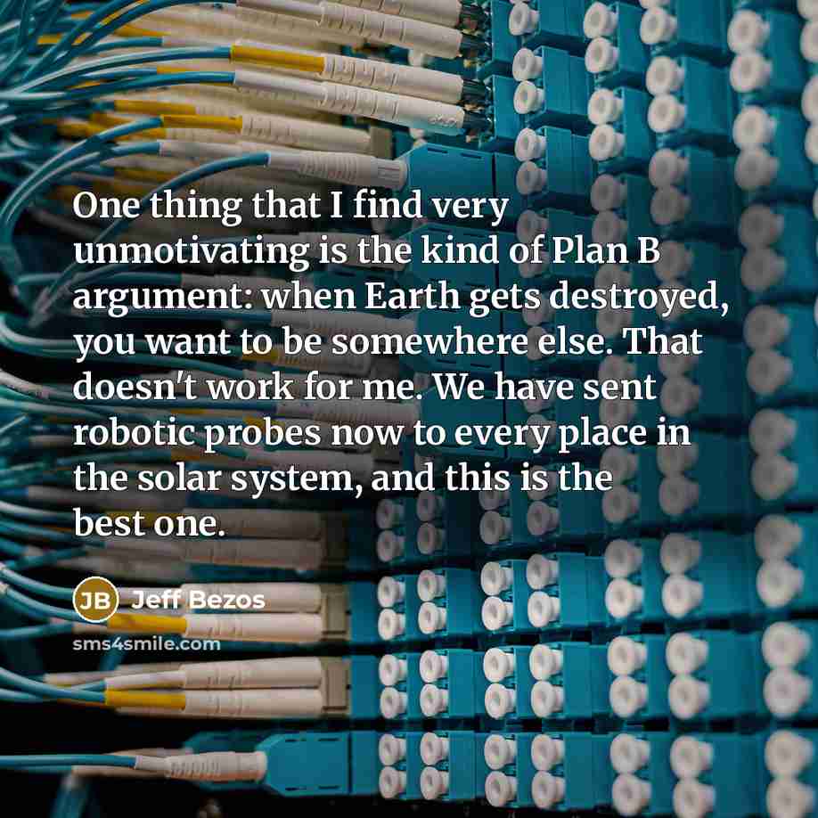 “One thing that I find very unmotivating is the kind…” quote by Jeff Bezos
