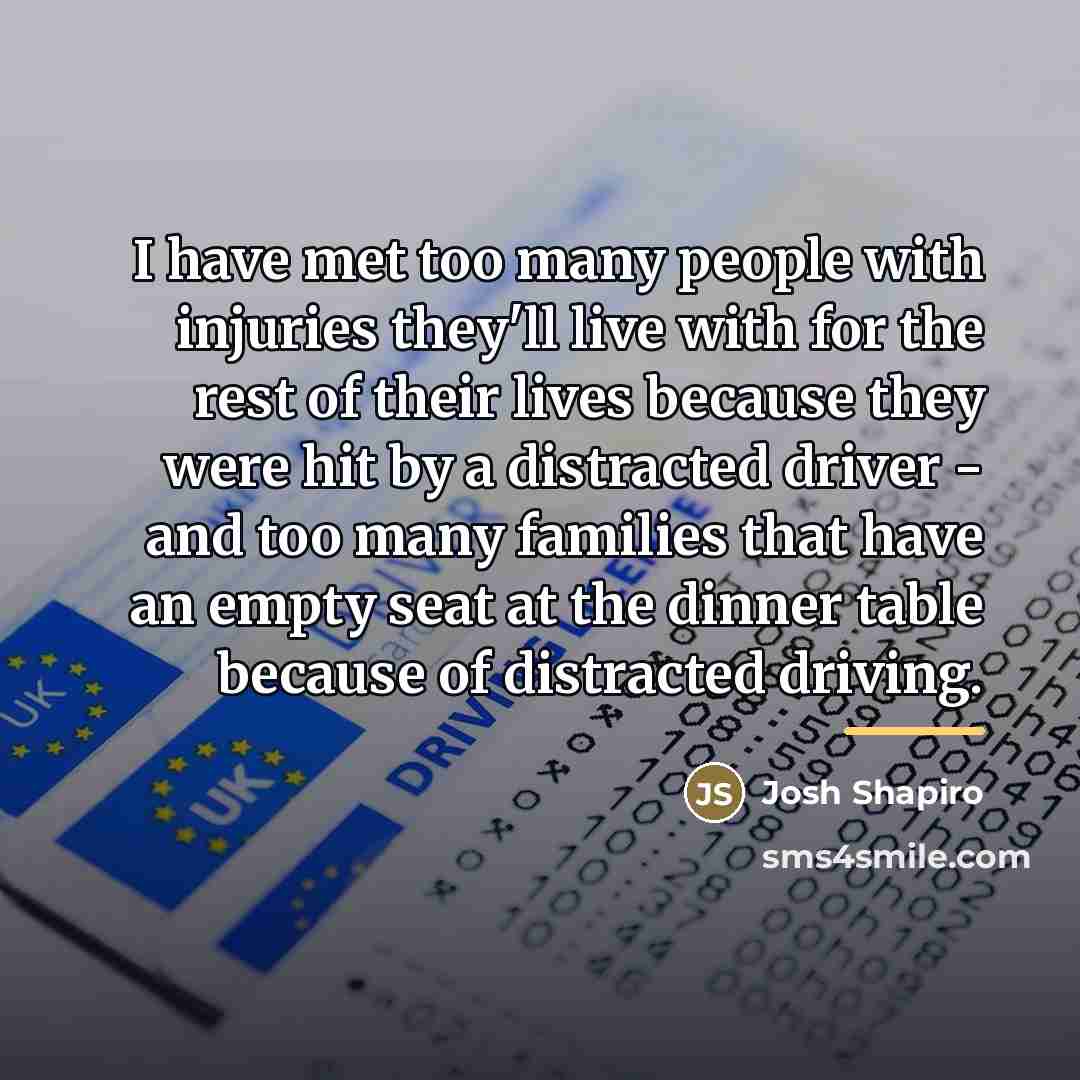 “I have met too many people with injuries they'll live…” quote by Josh Shapiro