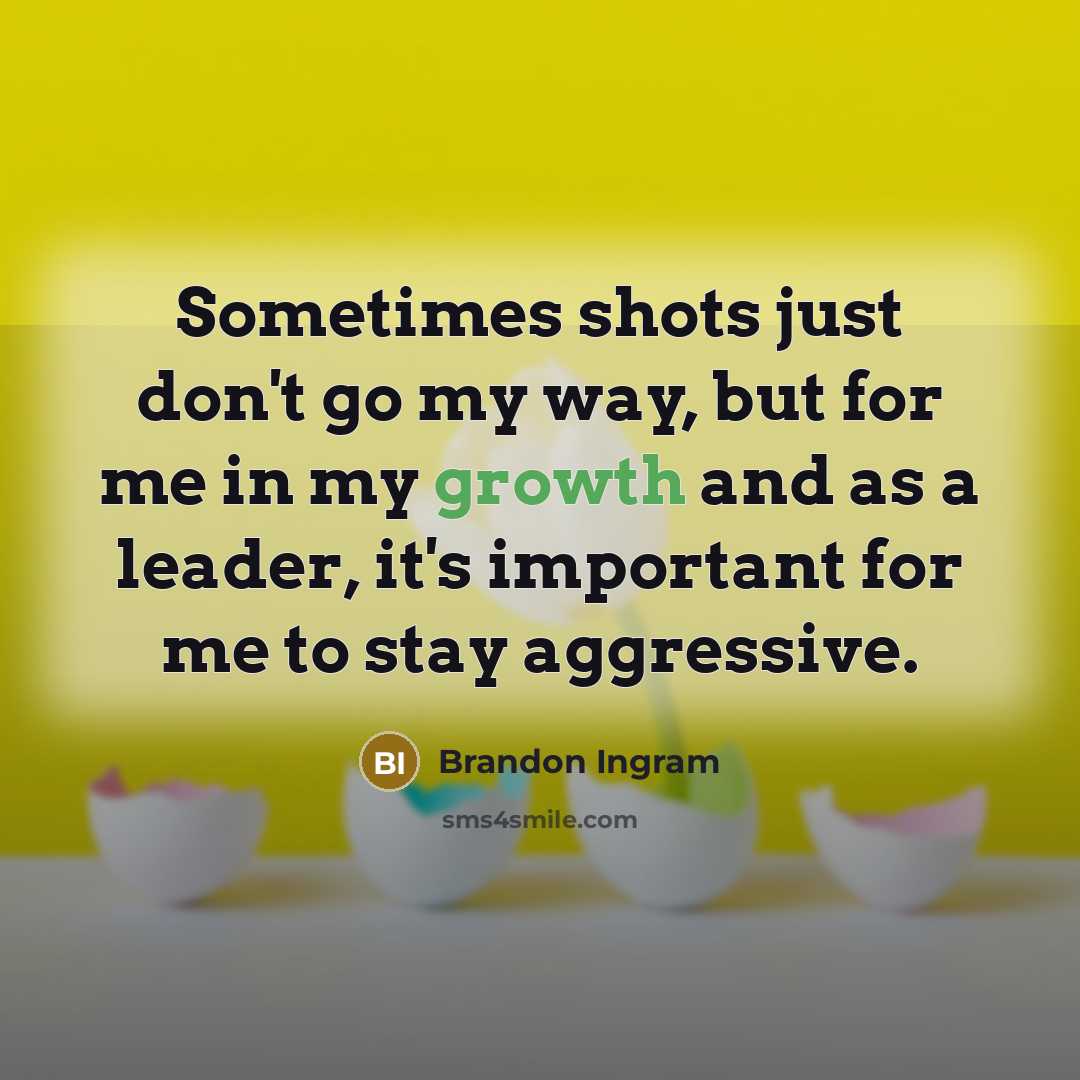 “Sometimes shots just don't go my way, but for me…” quote by Brandon Ingram