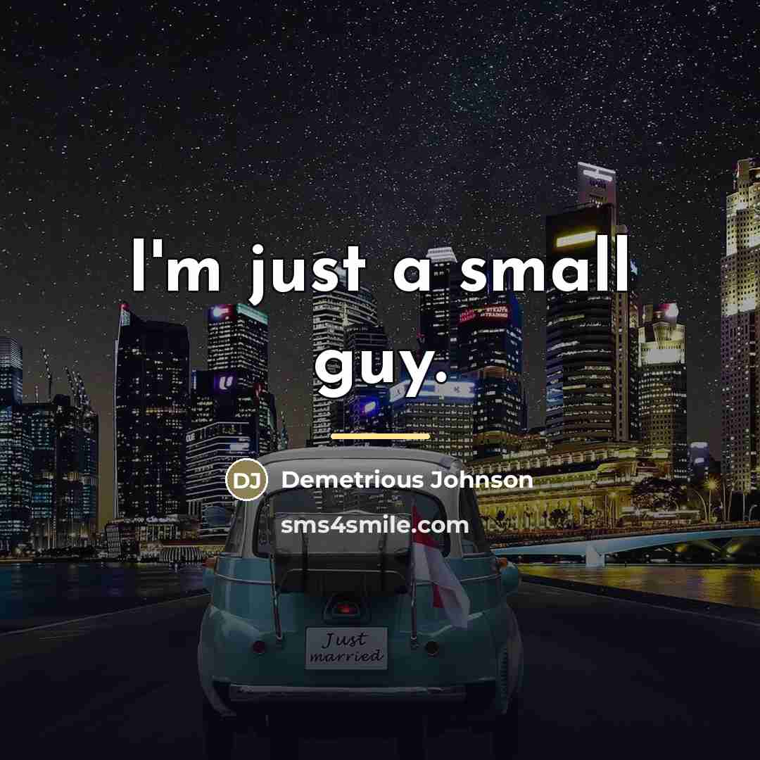“I'm just a small guy.…” quote by Demetrious Johnson