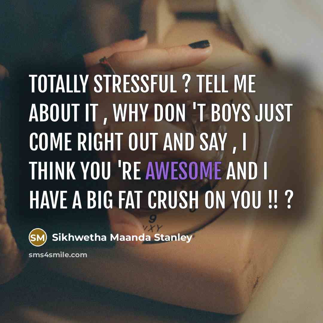 “Totally stressful ? Tell me about it , why don…” quote by Sikhwetha Maanda Stanley