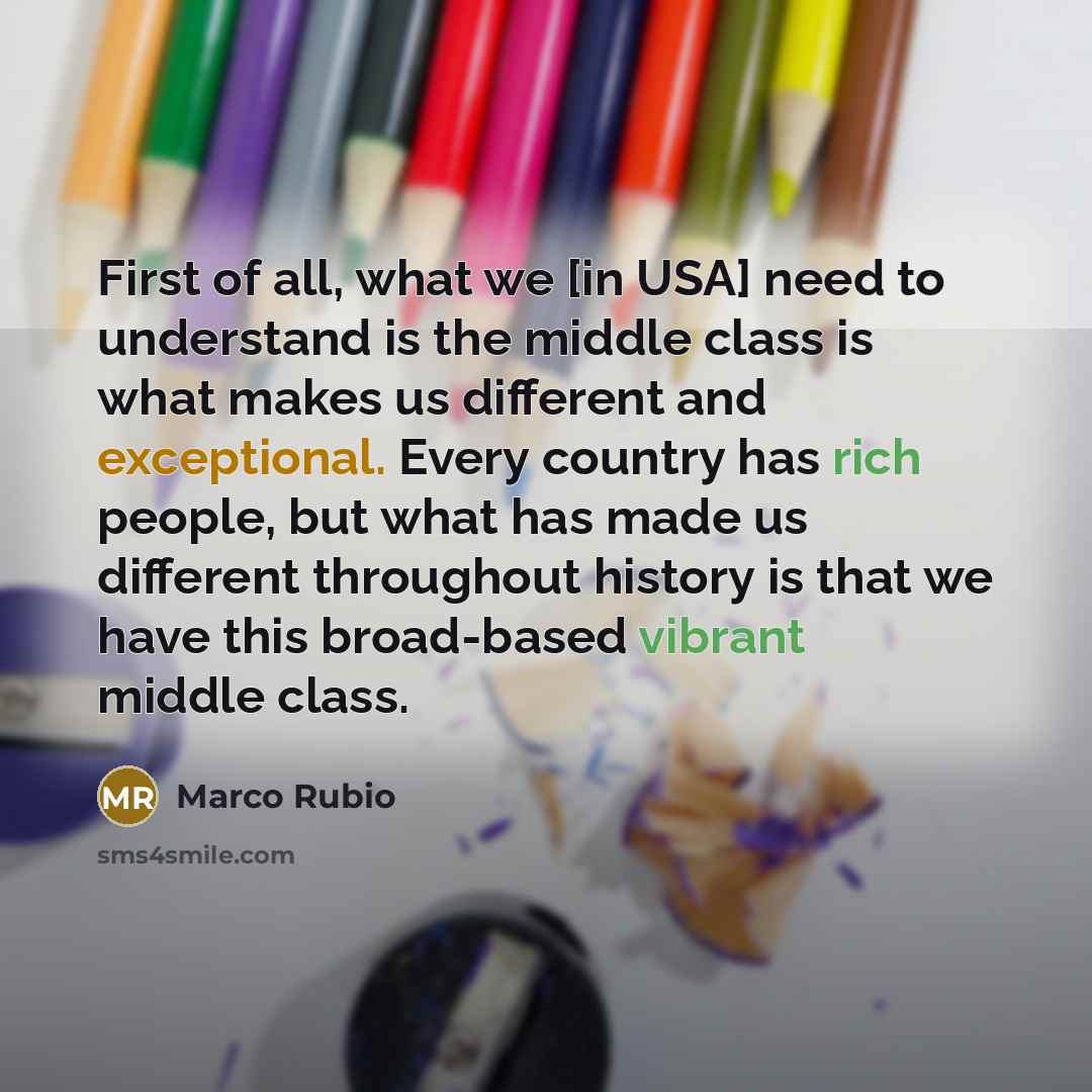“First of all, what we [in USA] need to understand…” quote by Marco Rubio