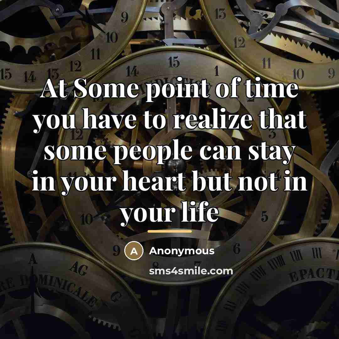 “At Some point of time you have to realize that…” quote by Anonymous