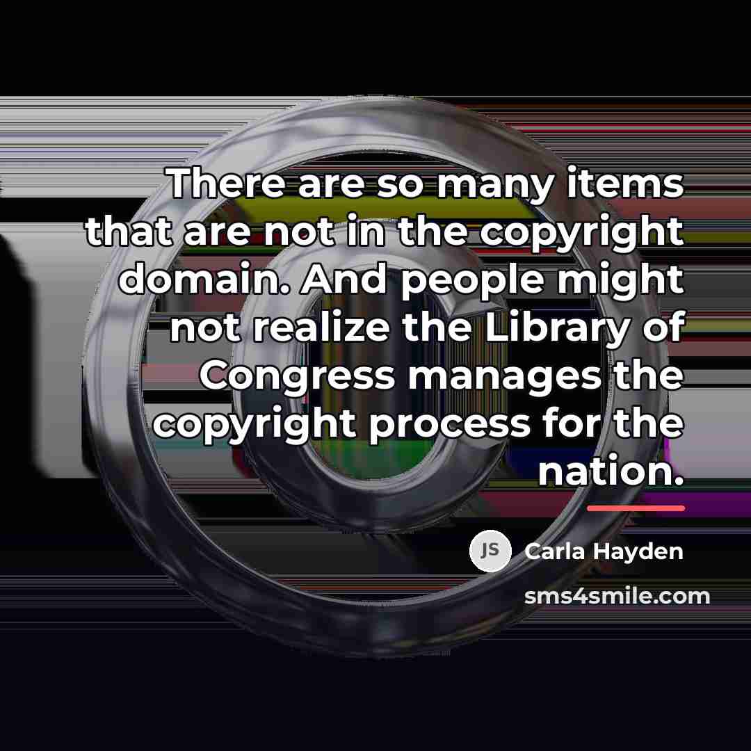 “There are so many items that are not in the…” quote by Carla Hayden