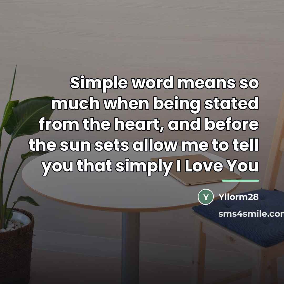 “Simple word means so much when being stated from the…” quote by Yllorm28