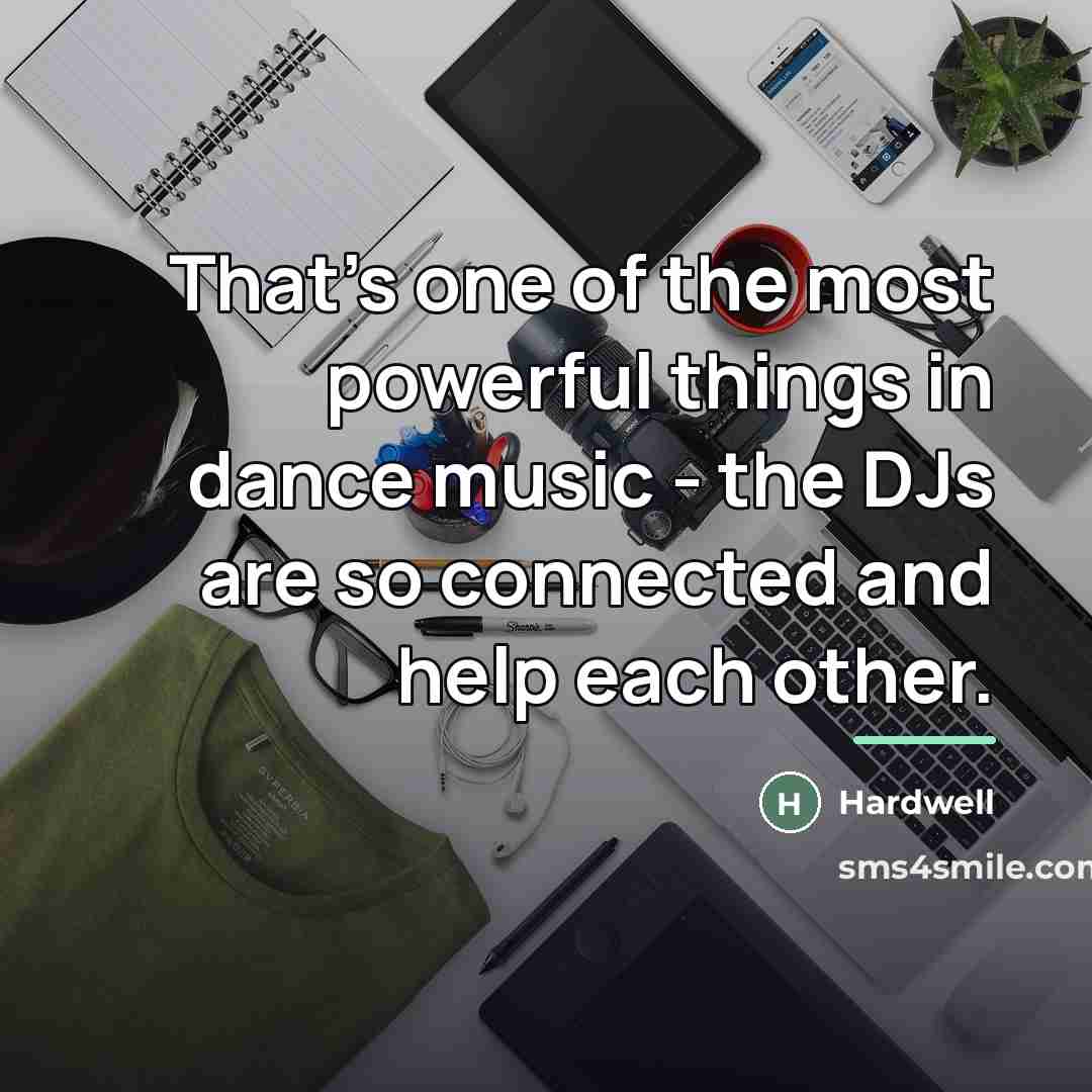 “That's one of the most powerful things in dance music…” quote by Hardwell