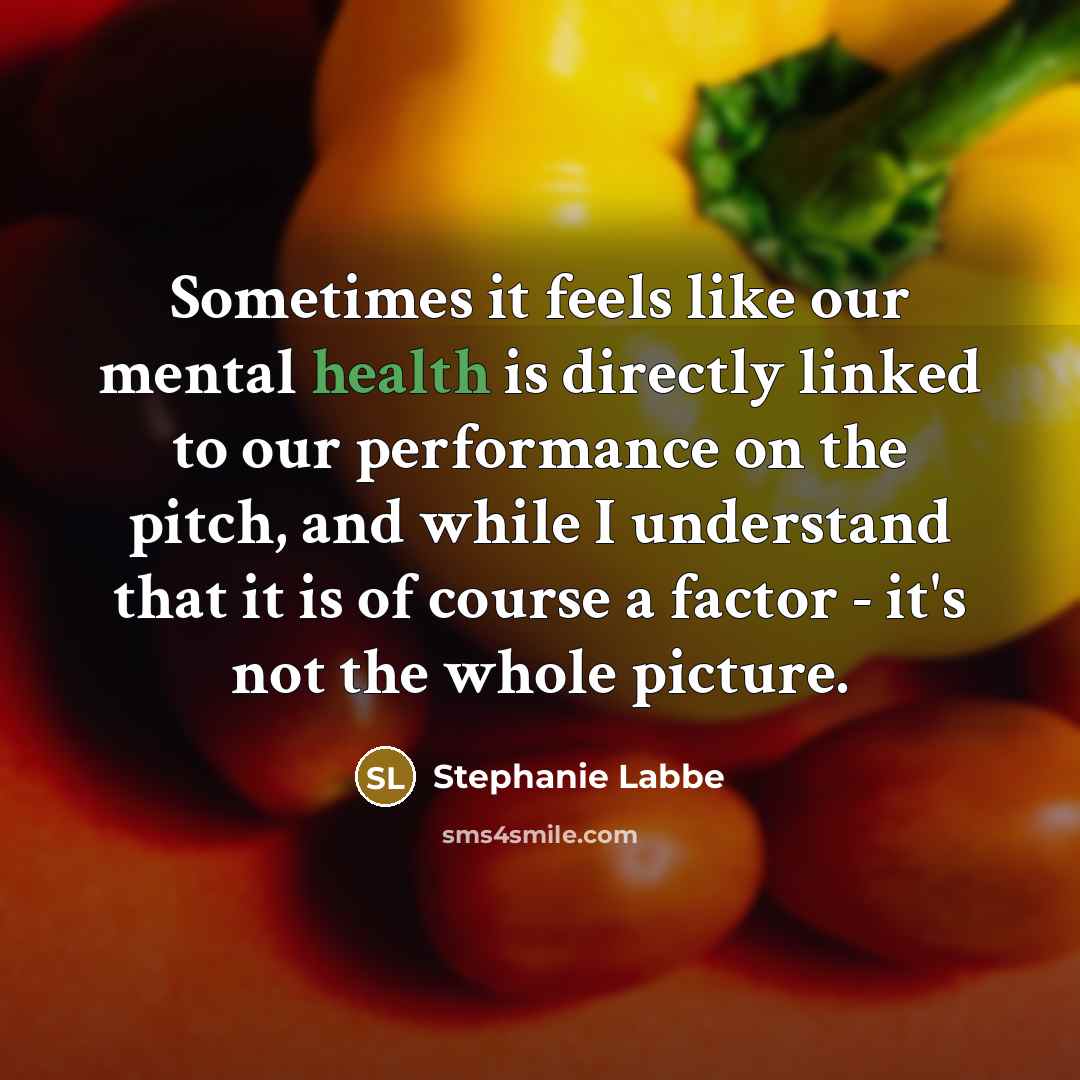 “Sometimes it feels like our mental health is directly linked…” quote by Stephanie Labbe