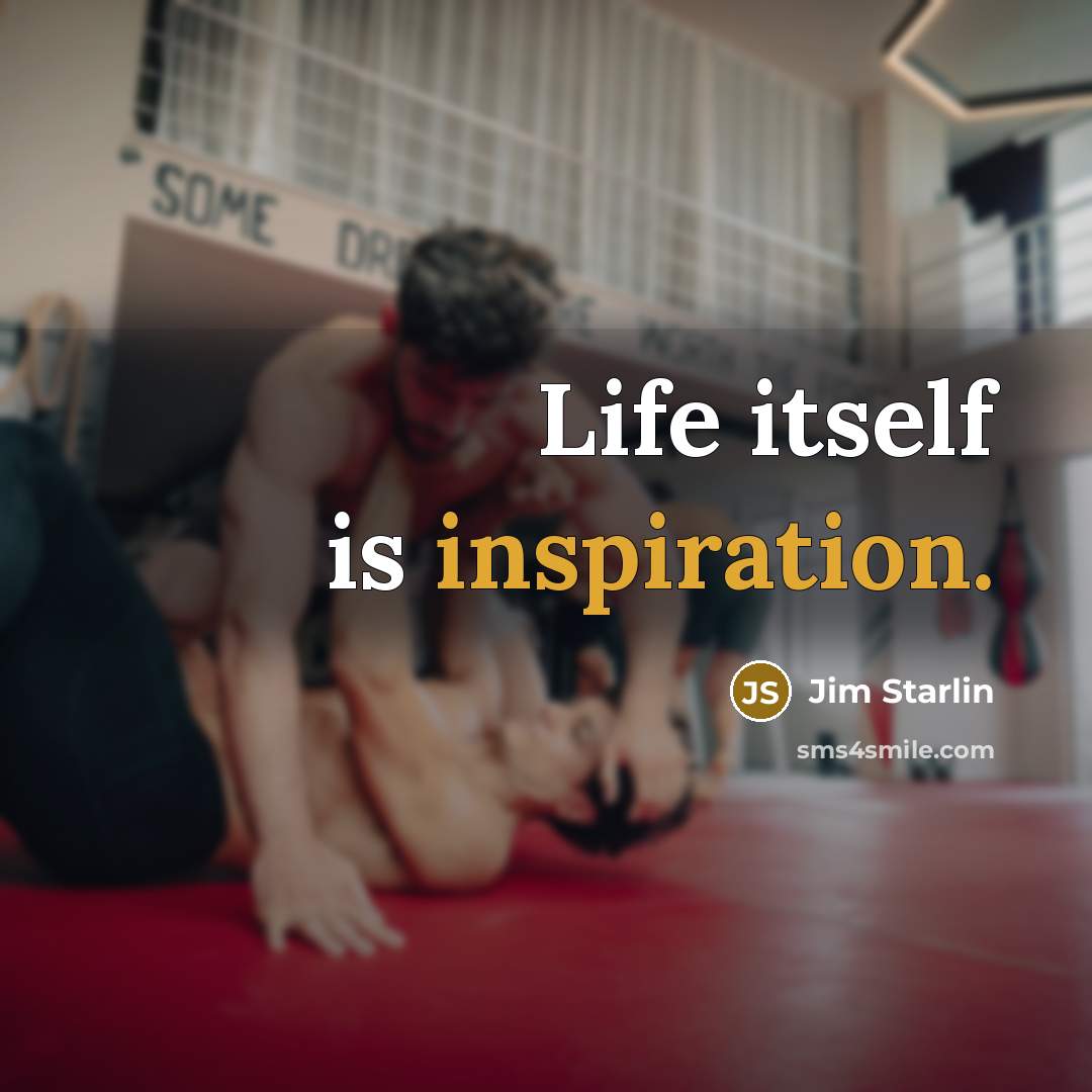 “Life itself is inspiration.…” quote by Jim Starlin