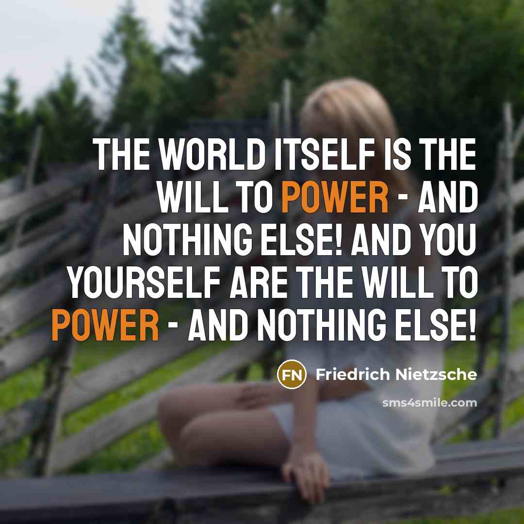 “The world itself is the will to power - and…” quote by Friedrich Nietzsche