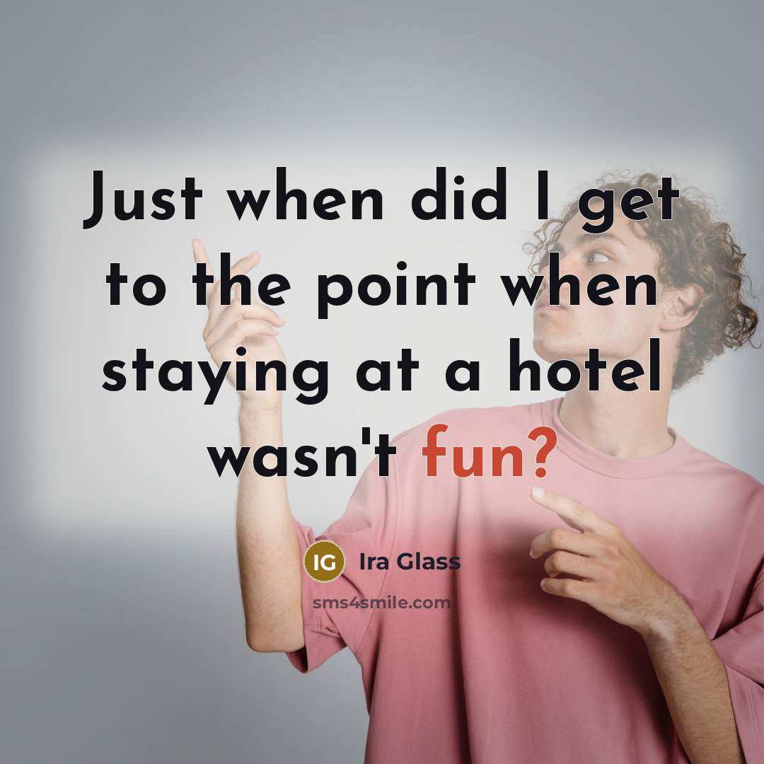 “Just when did I get to the point when staying…” quote by Ira Glass