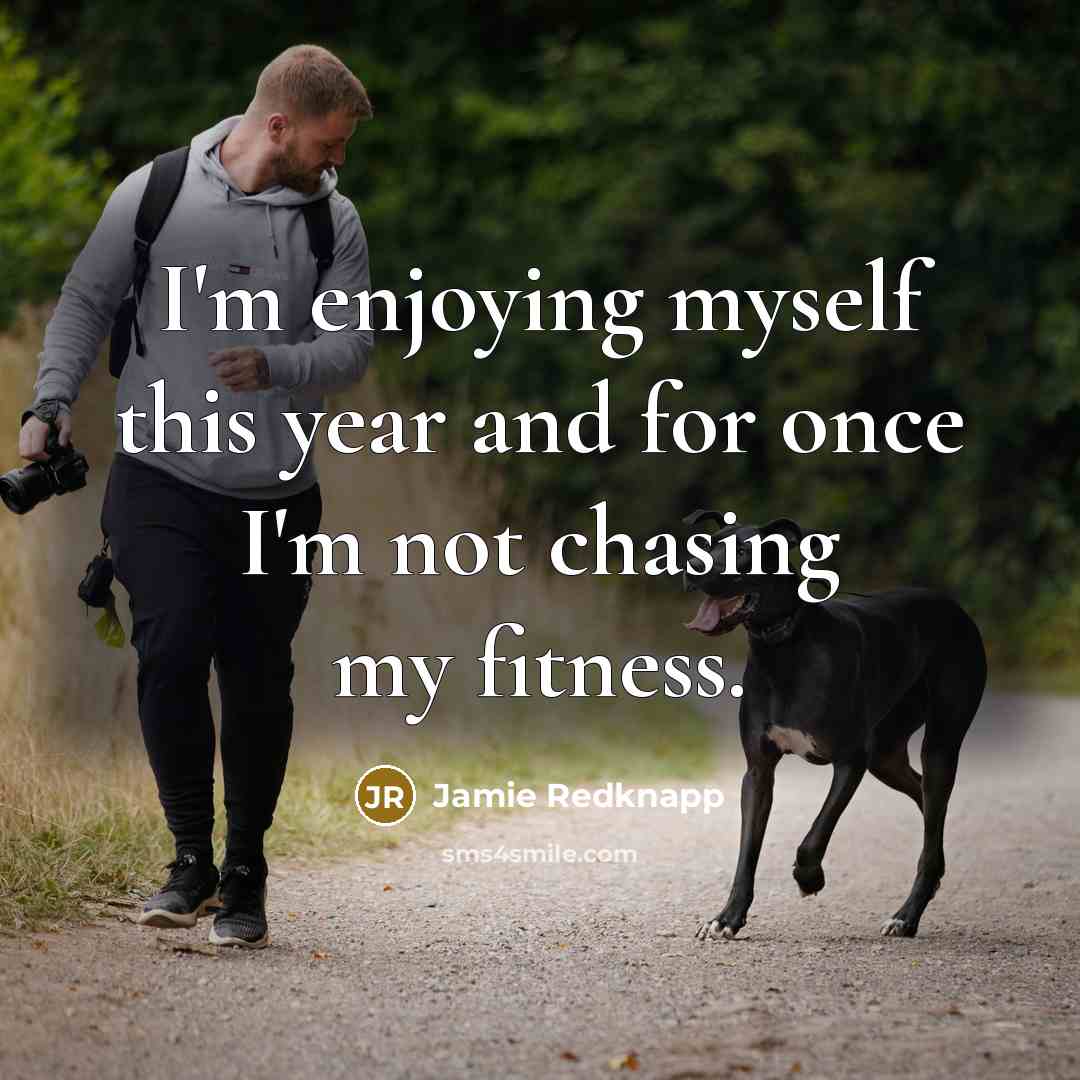 “I'm enjoying myself this year and for once I'm not…” quote by Jamie Redknapp