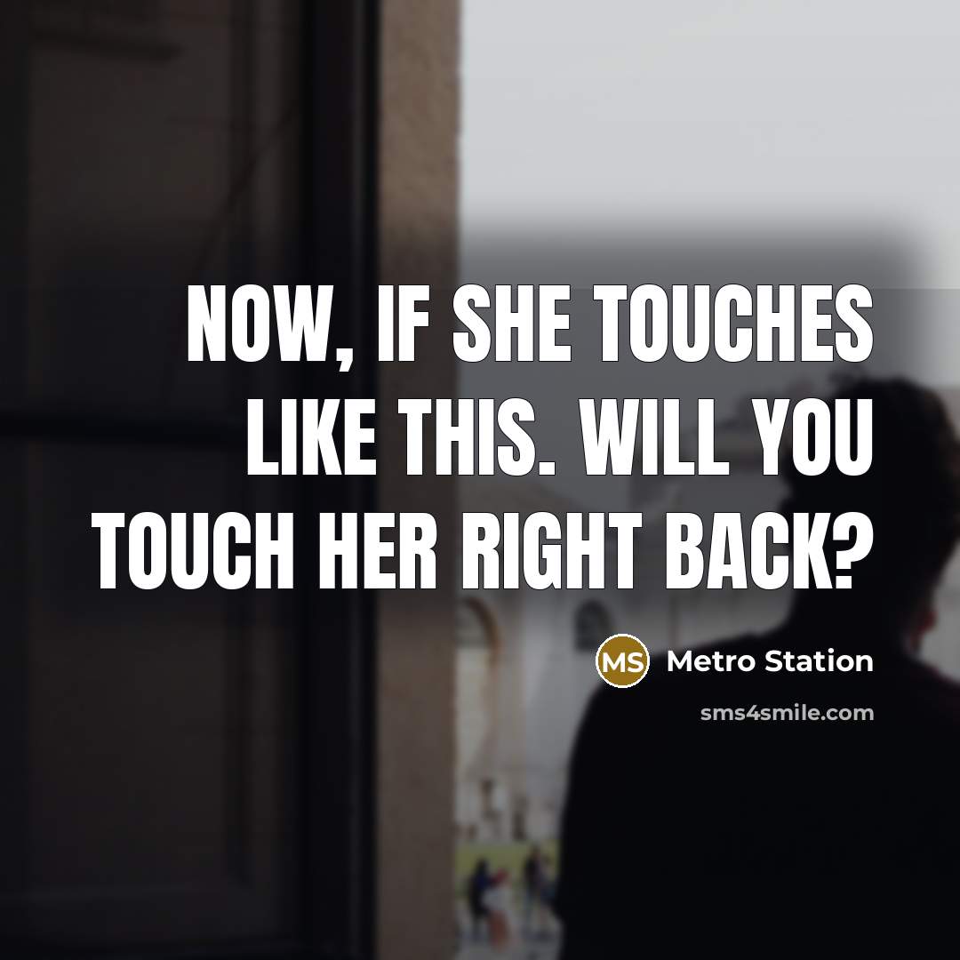 “Now, if she touches like this. Will you touch her right back?” quote by Metro Station