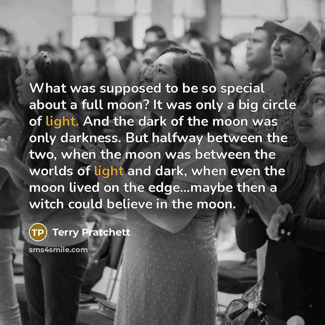 “What was supposed to be so special about a full…” quote by Terry Pratchett