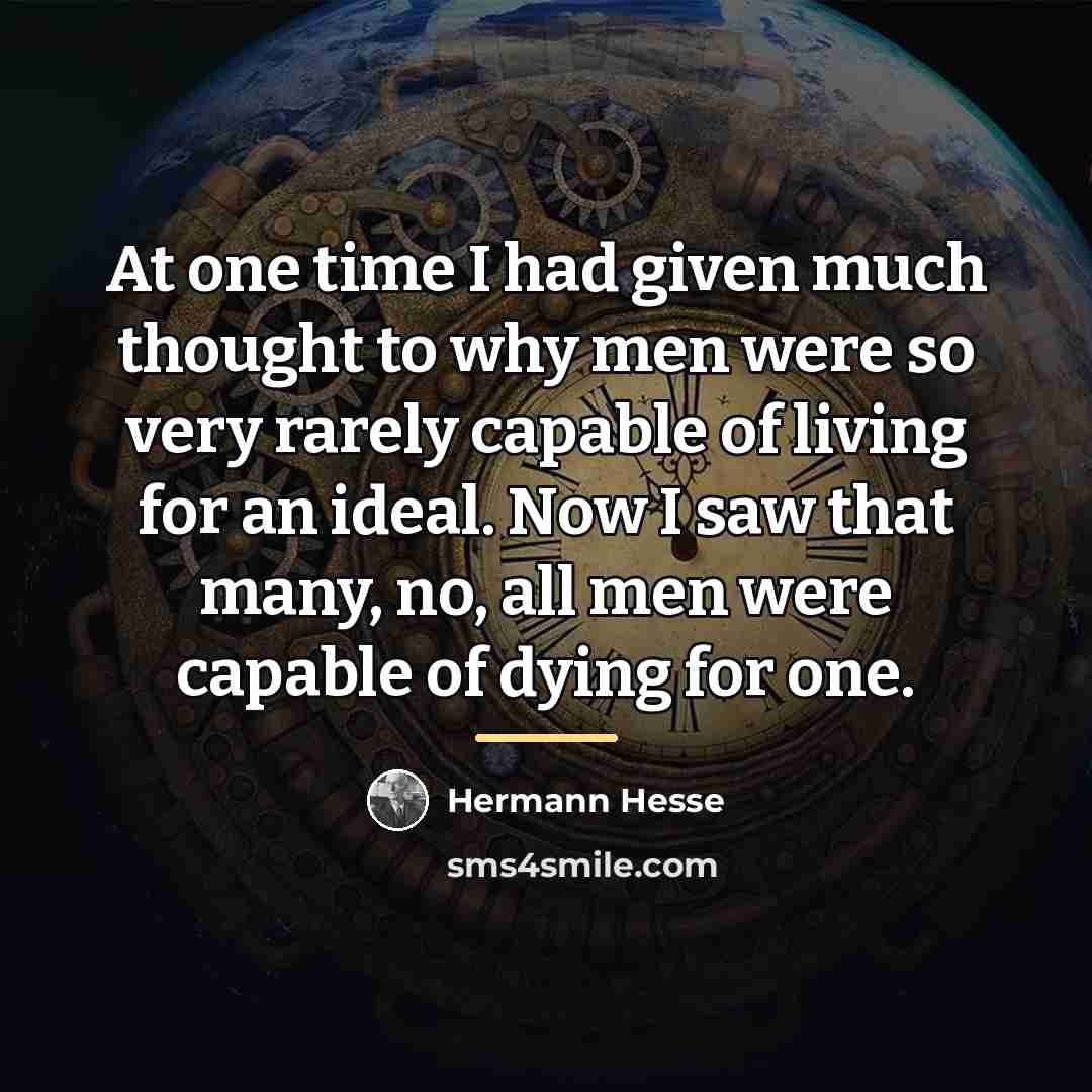 “At one time I had given much thought to why…” quote by Hermann Hesse